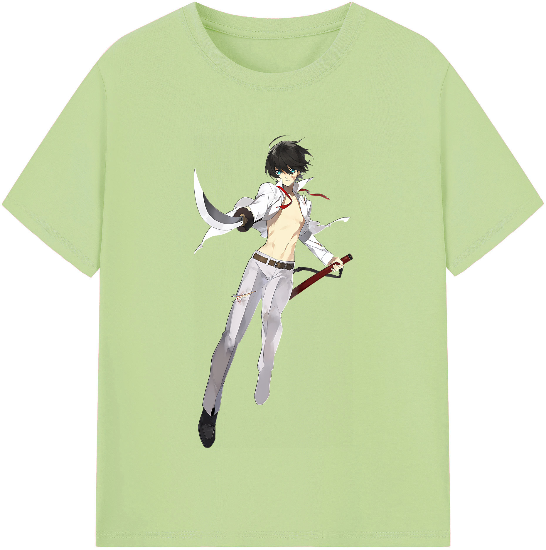 （画像用） 刀剣乱舞 Touken Ranbu 綿100％半袖Tシャツ（フロントプリント）